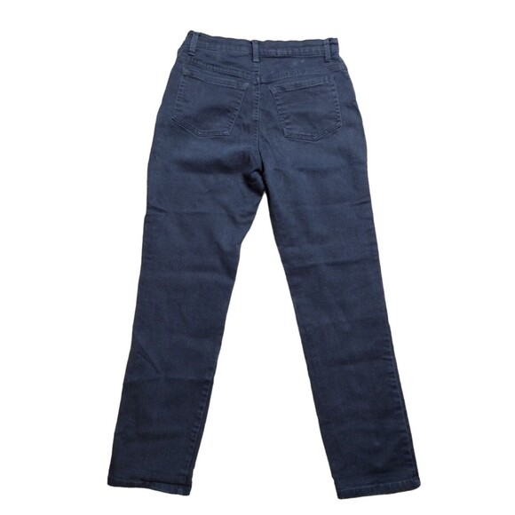 Gloria Vanderbilt Missy Size 6 Black Denim Jeans Straight Leg High Rise READ - Picture 5 of 9
